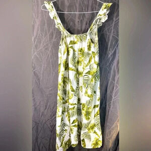 Joe fresh -  Medium Dress w/ White & Green Leaves 🍃